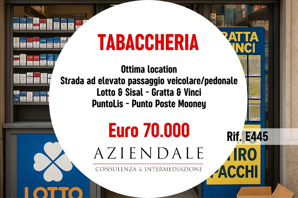 Tabaccheria storica ottima posizione