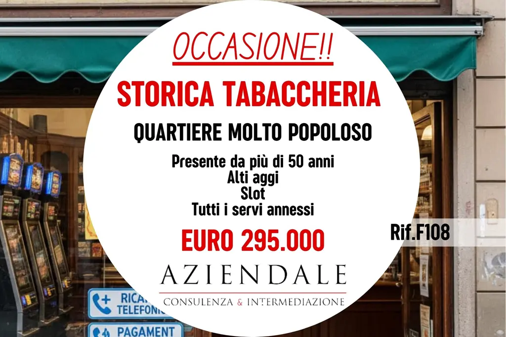Tabaccheria alti aggi – Slot – Quartiere popoloso