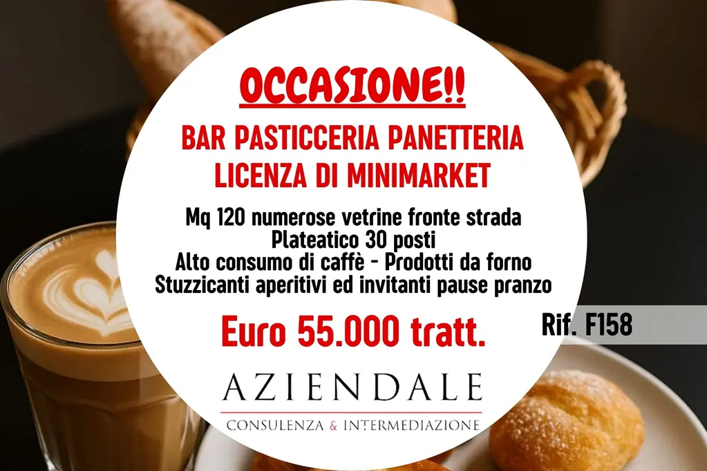 Bar-Pasticceria-Panetteria con plateatico