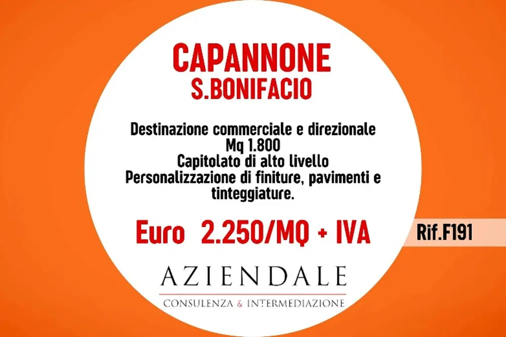Capannone commerciale e direzionale zona S.Bonifacio
