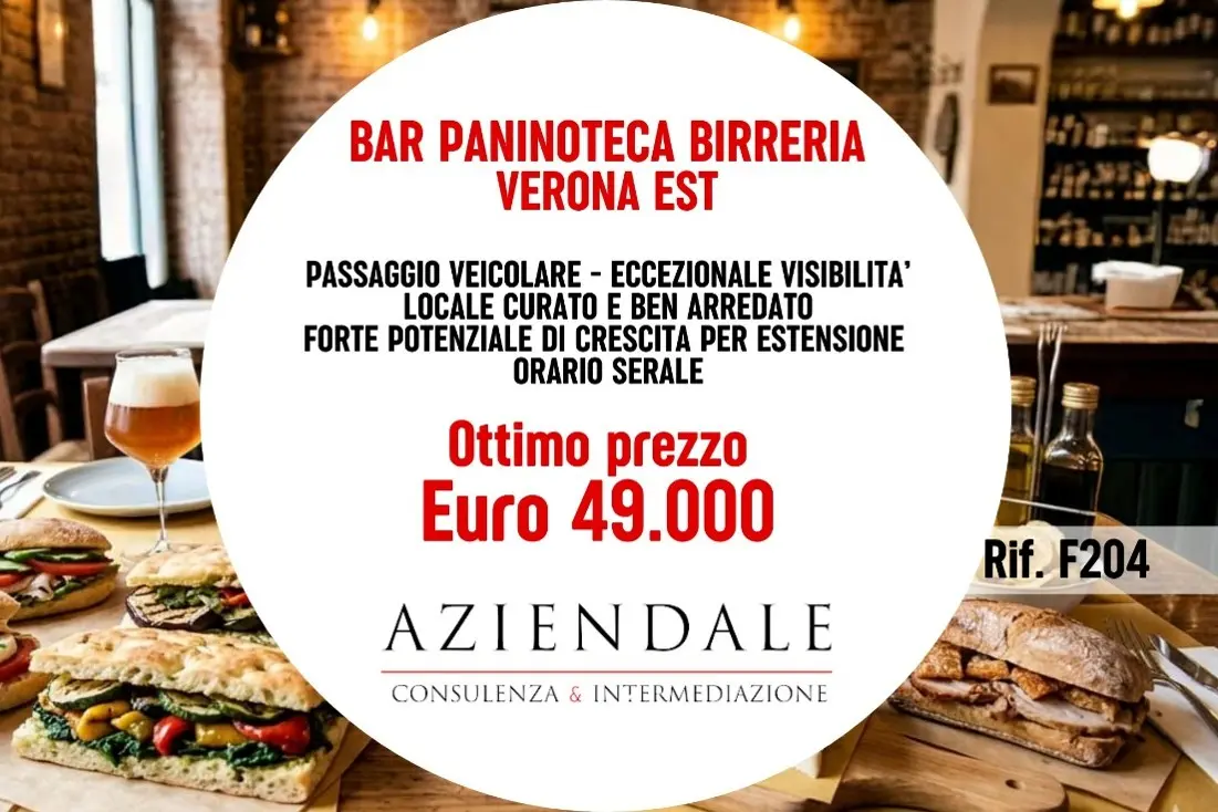 Bar Birreria Paninoteca eccezionale visibilità