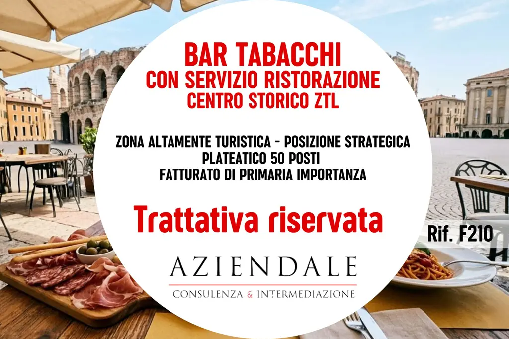 Storico Bar Tabacchi , piccola ristorazione – Posizione unica
