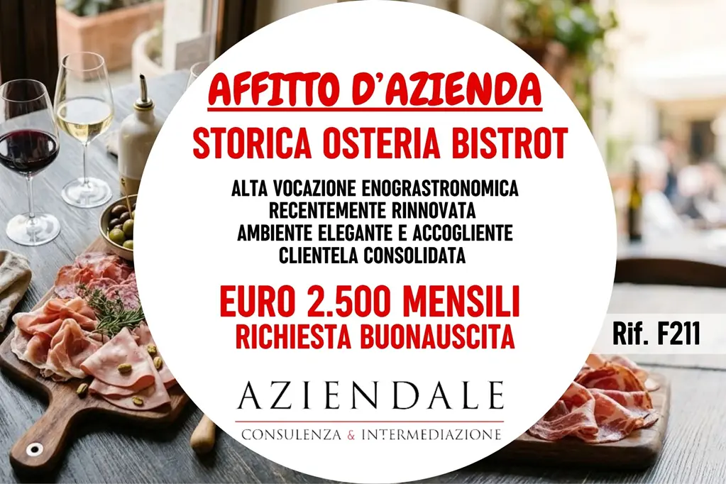 Osteria Bistrot dal forte carattere gastronomico