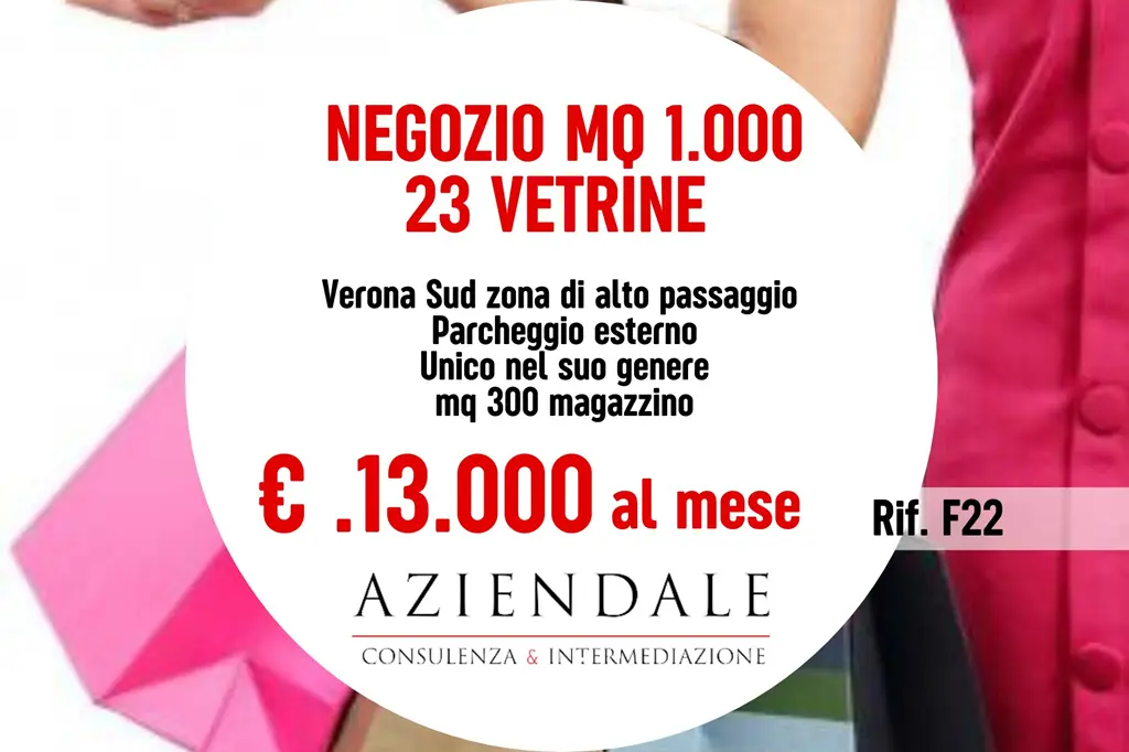 Negozio mq 1.000 su strada ad alto passaggio veicolare