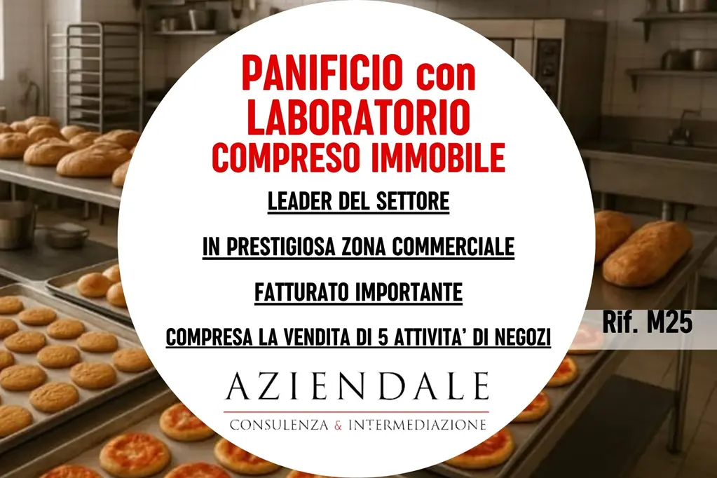 Panificio-Pasticceria-Laboratorio – Immobile compreso + 5 attività di negozio