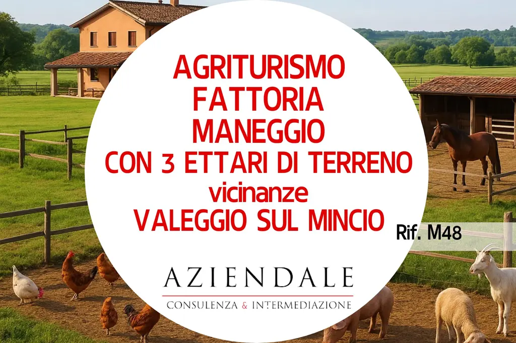 Agriturismo-Fattoria-Maneggio con 3 ettari di terreno