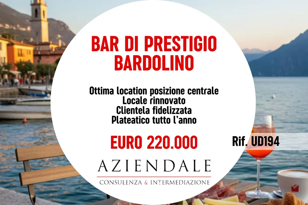 Storico Bar nel cuore di Bardolino – Opportunità unica