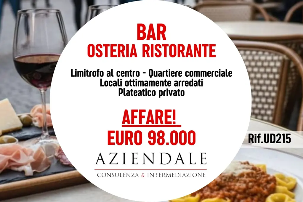 Bar/Ristorante di successo in posizione strategica