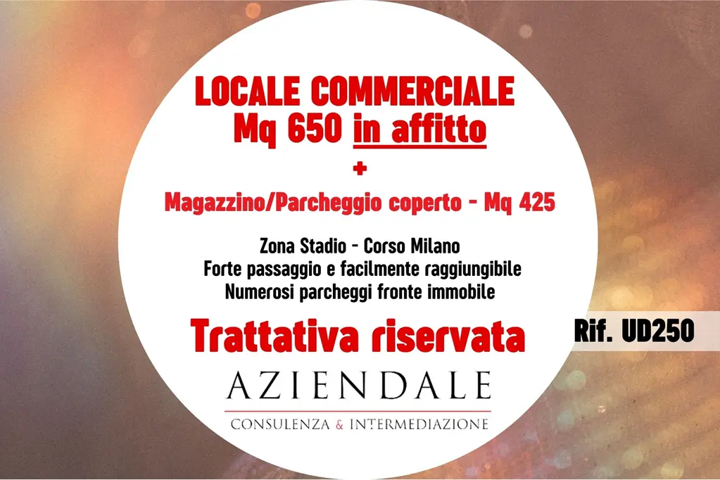 Locale commerciale in contesto di forte passaggio