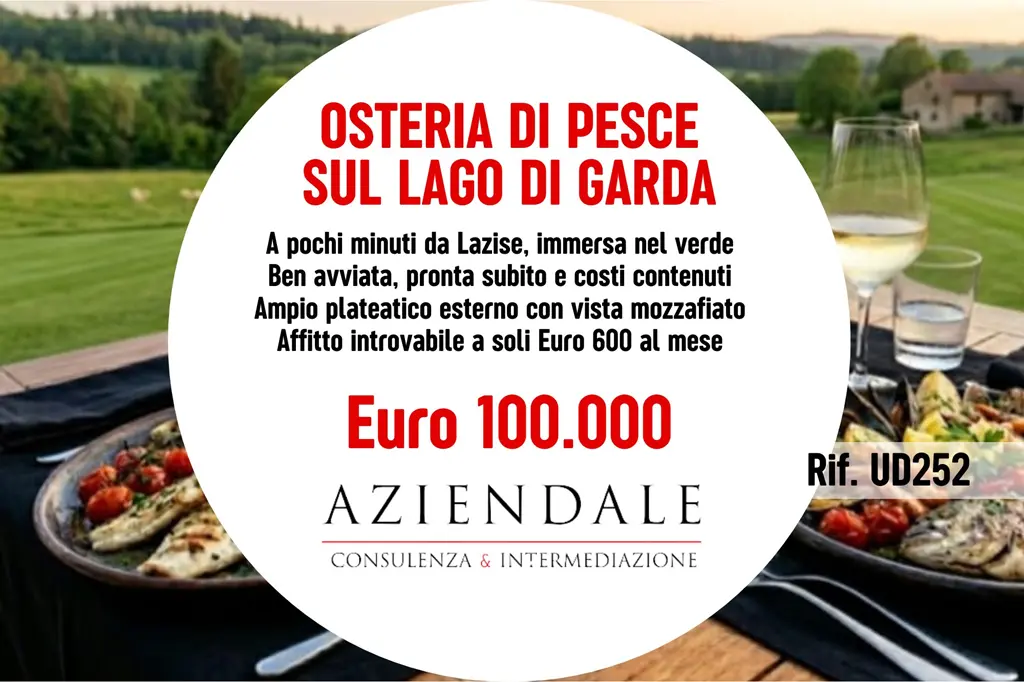 Occasione rara sul Garda! Osteria di pesce